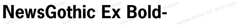 NewsGothic Ex Bold字体转换